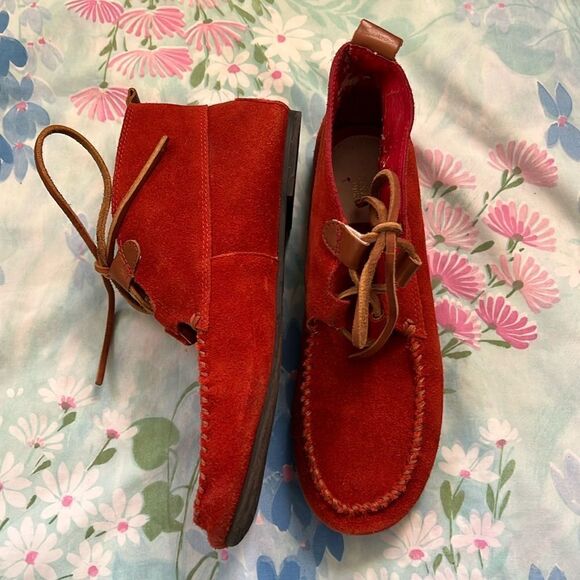 Lands End Chukka Moccasin Booties - 8 - Picture 1 of 11